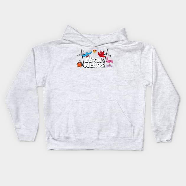 Flock of Nerds - Flock Together Kids Hoodie by FlockOfNerds